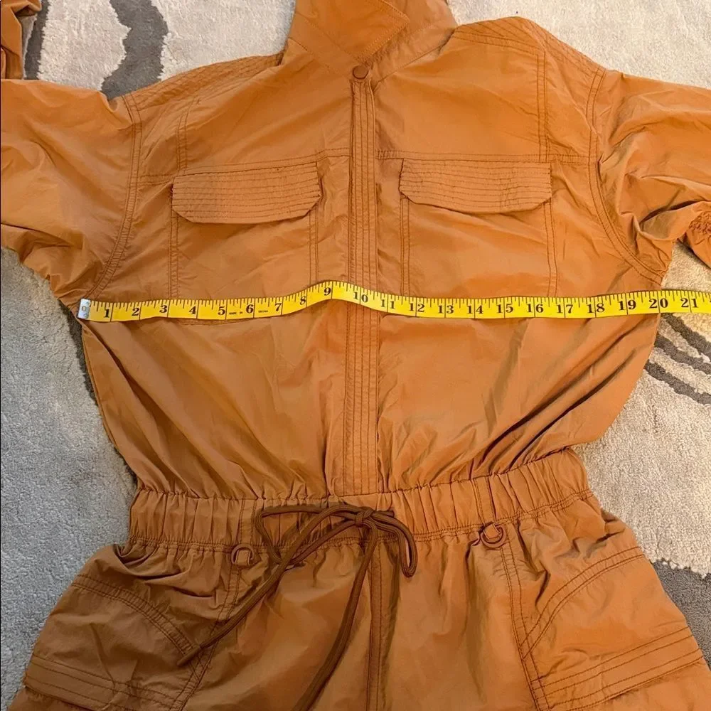 NWOT Free People In The Wild Shortsie Romper Long Sleeve One Piece
